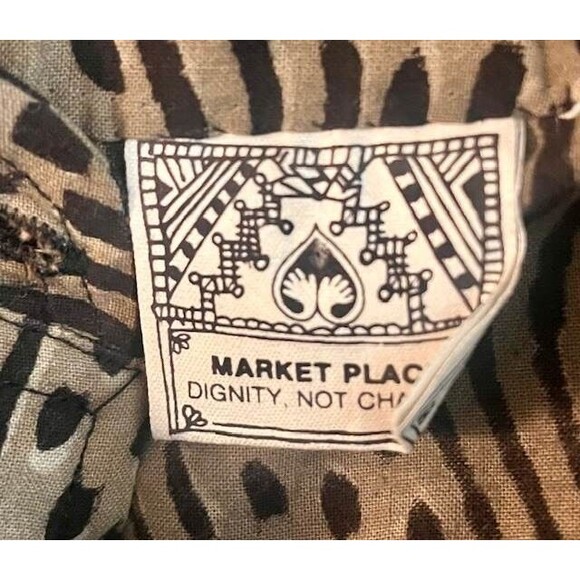 MarketPlace Handwork of India by Puspanjali M L Artisanal Geometric Applique Top - Picture 5 of 7